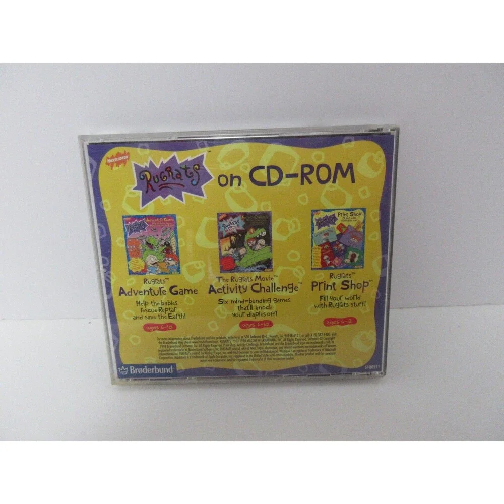 Rugrats Movie Activity Challenge PC CD ROM Tested Complete 1998 Nickelodeon
